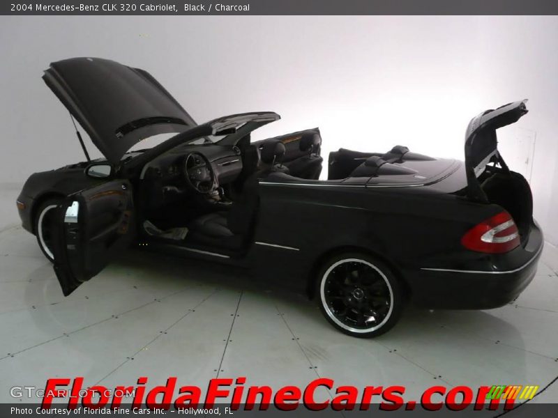 Black / Charcoal 2004 Mercedes-Benz CLK 320 Cabriolet