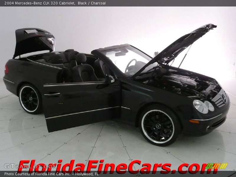 Black / Charcoal 2004 Mercedes-Benz CLK 320 Cabriolet
