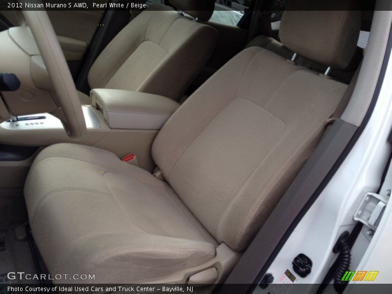 Pearl White / Beige 2012 Nissan Murano S AWD