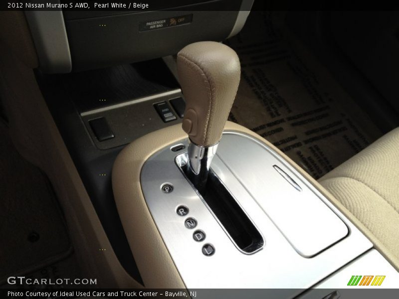 Pearl White / Beige 2012 Nissan Murano S AWD