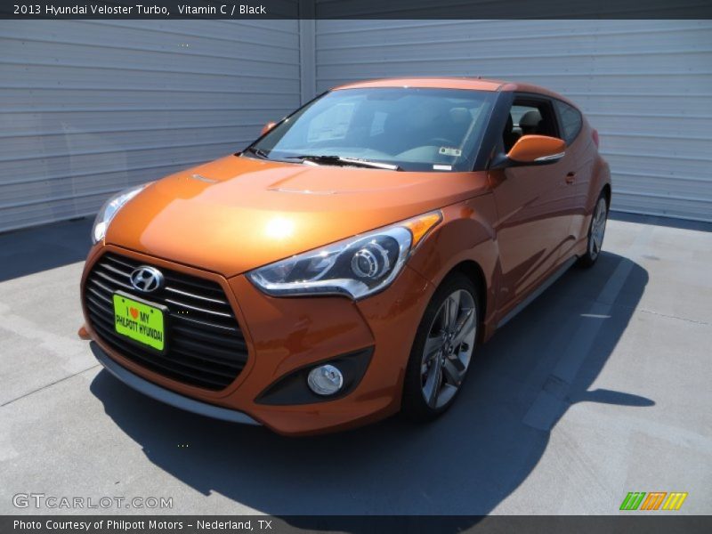 Vitamin C / Black 2013 Hyundai Veloster Turbo