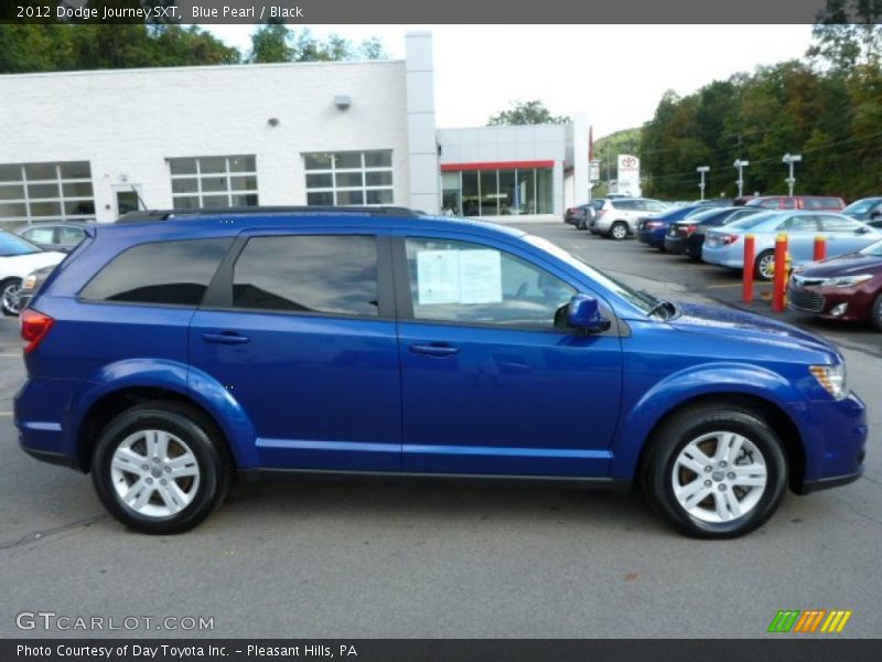 Blue Pearl / Black 2012 Dodge Journey SXT