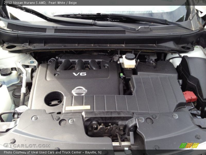 Pearl White / Beige 2012 Nissan Murano S AWD