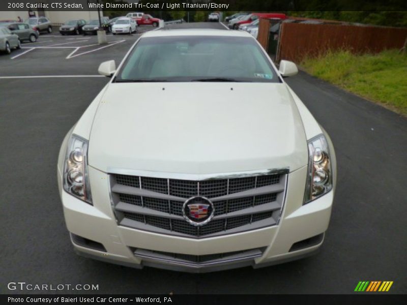 White Diamond Tri-Coat / Light Titanium/Ebony 2008 Cadillac CTS Sedan