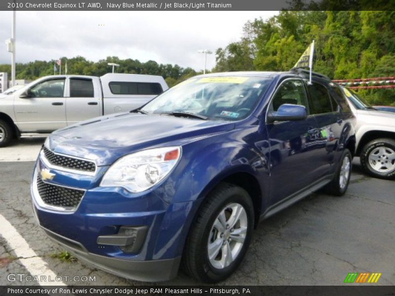 Navy Blue Metallic / Jet Black/Light Titanium 2010 Chevrolet Equinox LT AWD