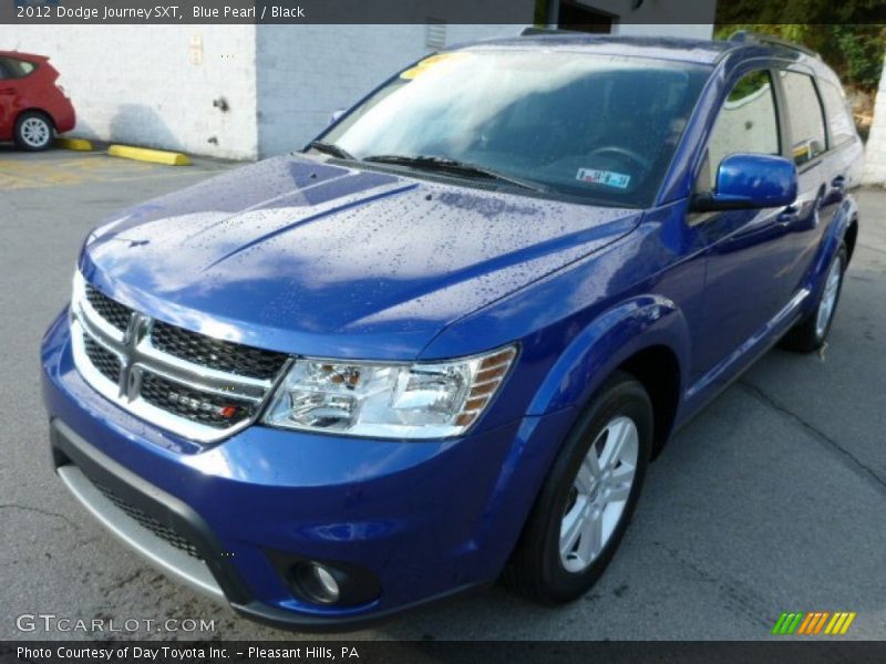 Blue Pearl / Black 2012 Dodge Journey SXT