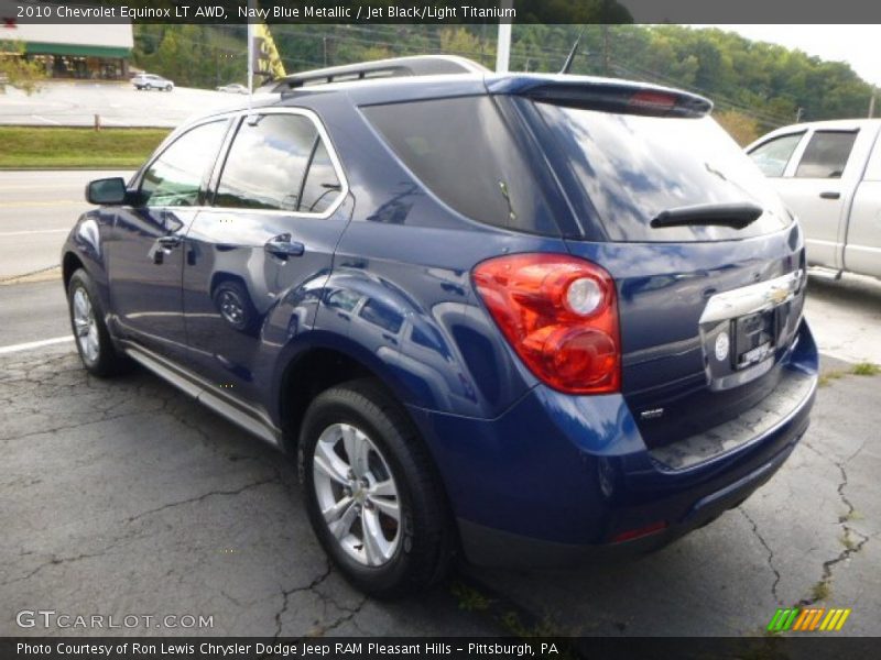 Navy Blue Metallic / Jet Black/Light Titanium 2010 Chevrolet Equinox LT AWD