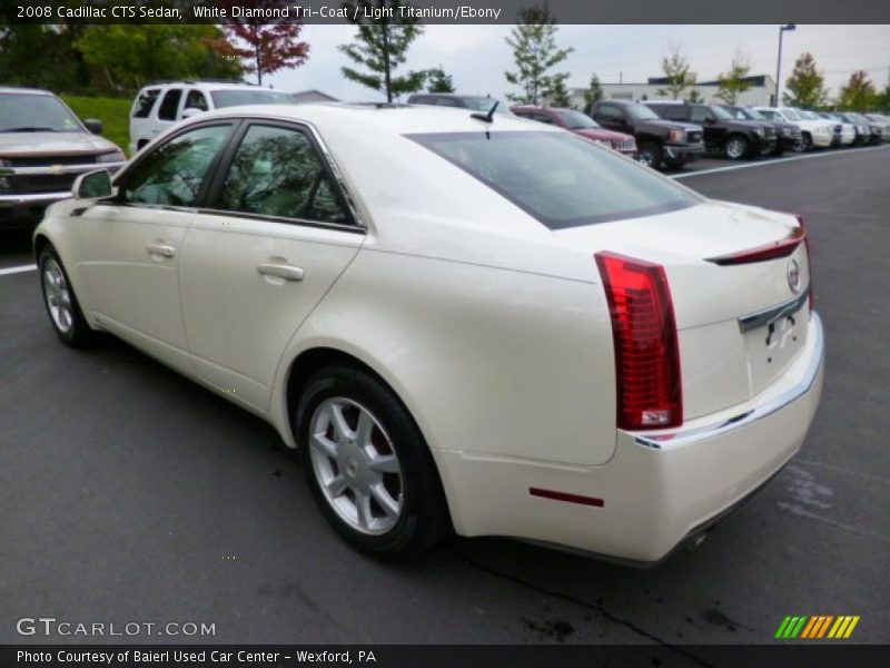 White Diamond Tri-Coat / Light Titanium/Ebony 2008 Cadillac CTS Sedan