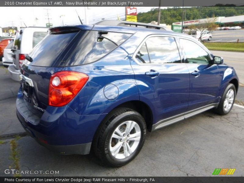 Navy Blue Metallic / Jet Black/Light Titanium 2010 Chevrolet Equinox LT AWD