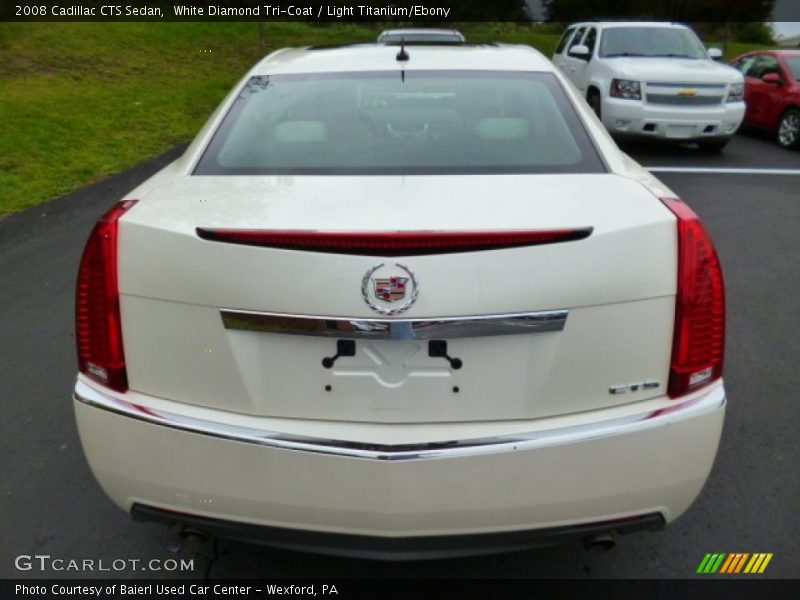 White Diamond Tri-Coat / Light Titanium/Ebony 2008 Cadillac CTS Sedan