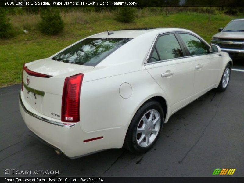 White Diamond Tri-Coat / Light Titanium/Ebony 2008 Cadillac CTS Sedan