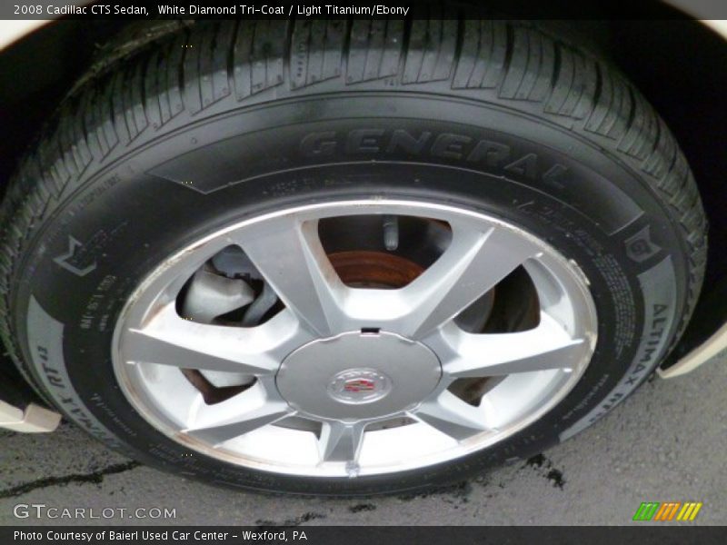 White Diamond Tri-Coat / Light Titanium/Ebony 2008 Cadillac CTS Sedan