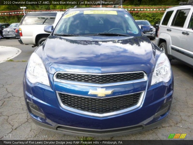 Navy Blue Metallic / Jet Black/Light Titanium 2010 Chevrolet Equinox LT AWD