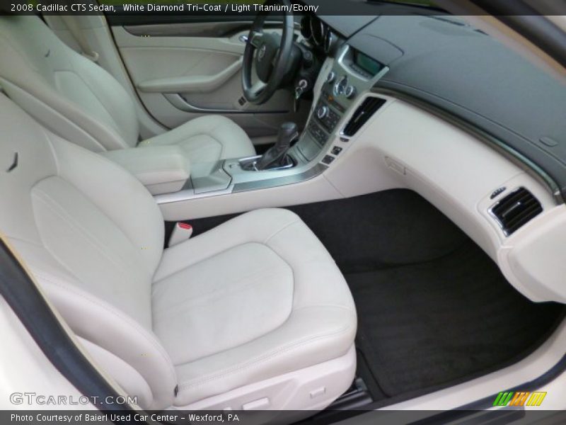 White Diamond Tri-Coat / Light Titanium/Ebony 2008 Cadillac CTS Sedan