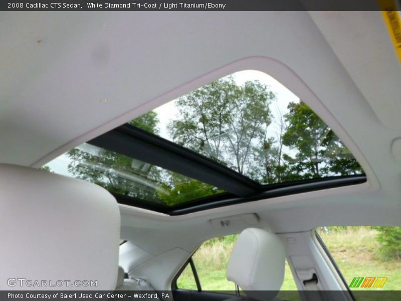 White Diamond Tri-Coat / Light Titanium/Ebony 2008 Cadillac CTS Sedan