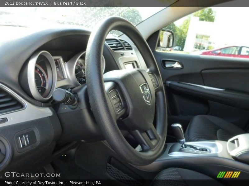Blue Pearl / Black 2012 Dodge Journey SXT