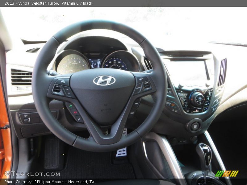 Vitamin C / Black 2013 Hyundai Veloster Turbo