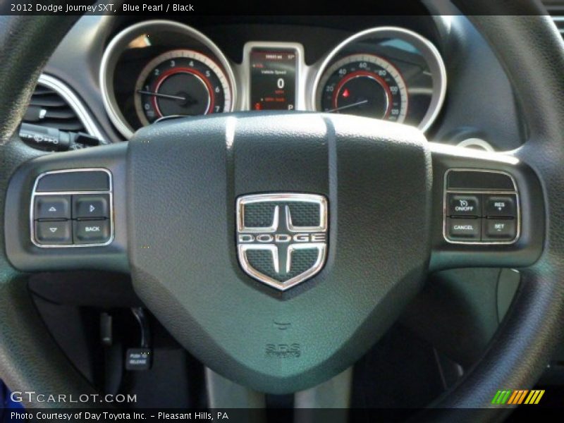 Blue Pearl / Black 2012 Dodge Journey SXT