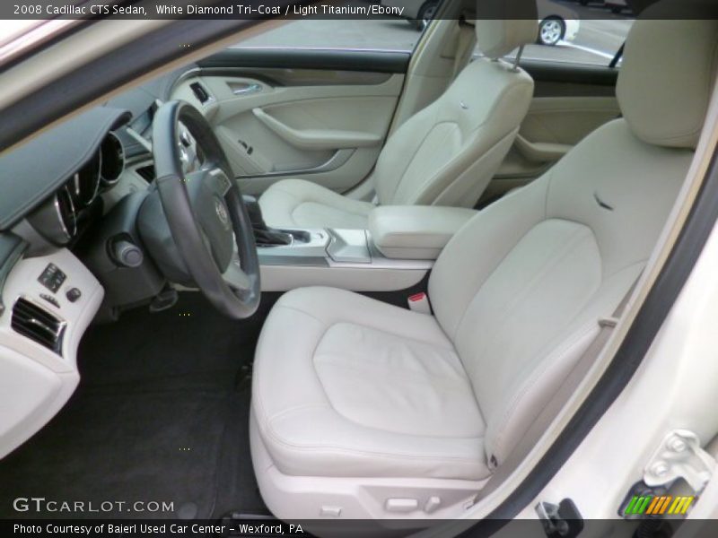 White Diamond Tri-Coat / Light Titanium/Ebony 2008 Cadillac CTS Sedan