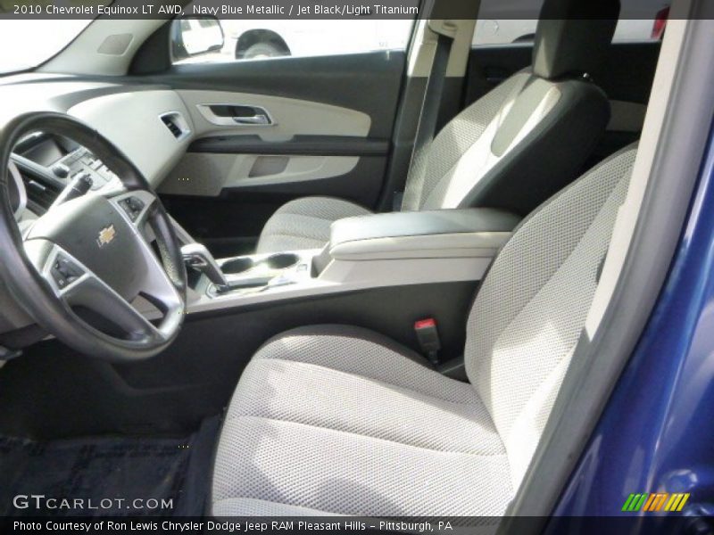 Navy Blue Metallic / Jet Black/Light Titanium 2010 Chevrolet Equinox LT AWD