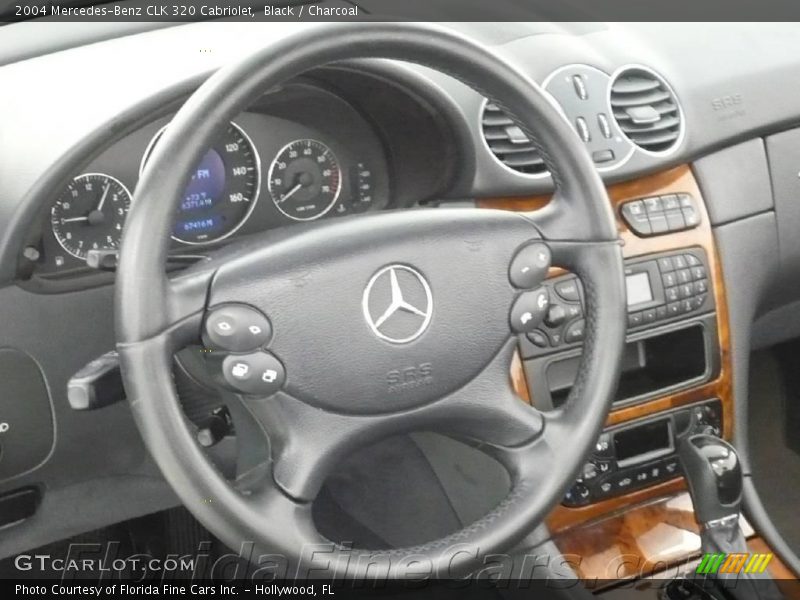 Black / Charcoal 2004 Mercedes-Benz CLK 320 Cabriolet