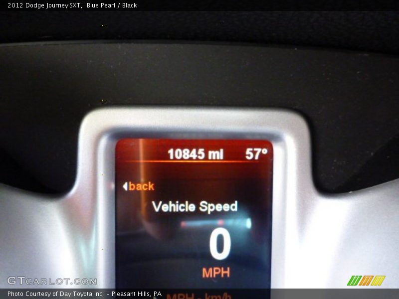 Blue Pearl / Black 2012 Dodge Journey SXT