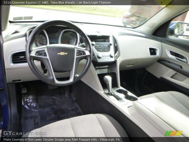 Navy Blue Metallic / Jet Black/Light Titanium 2010 Chevrolet Equinox LT AWD