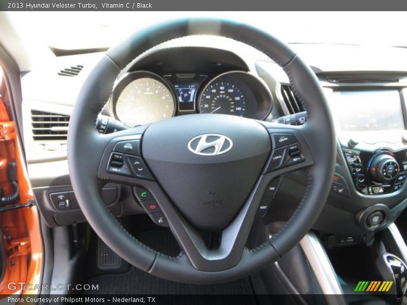 Vitamin C / Black 2013 Hyundai Veloster Turbo