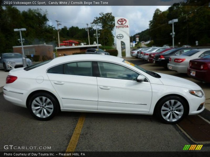 Candy White / Cornsilk Beige Two Tone 2010 Volkswagen CC Sport