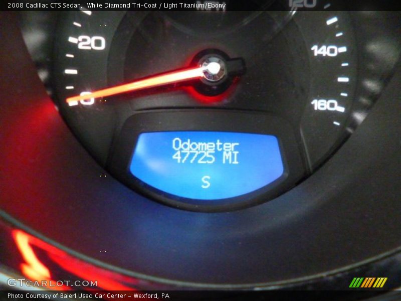 White Diamond Tri-Coat / Light Titanium/Ebony 2008 Cadillac CTS Sedan