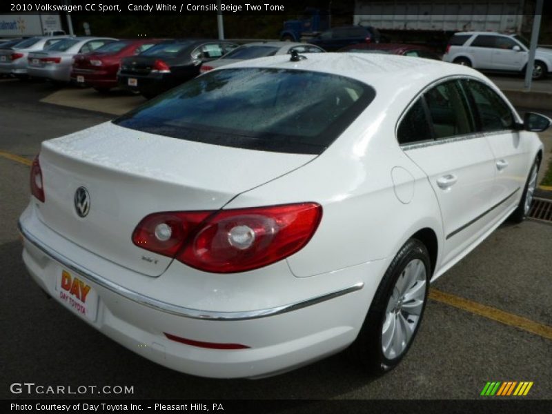 Candy White / Cornsilk Beige Two Tone 2010 Volkswagen CC Sport