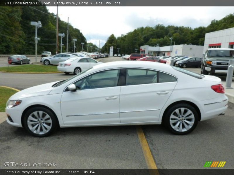 Candy White / Cornsilk Beige Two Tone 2010 Volkswagen CC Sport