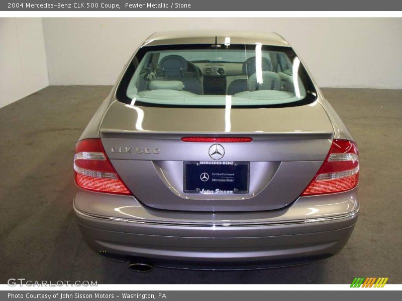 Pewter Metallic / Stone 2004 Mercedes-Benz CLK 500 Coupe