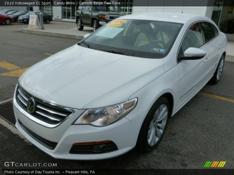 Candy White / Cornsilk Beige Two Tone 2010 Volkswagen CC Sport