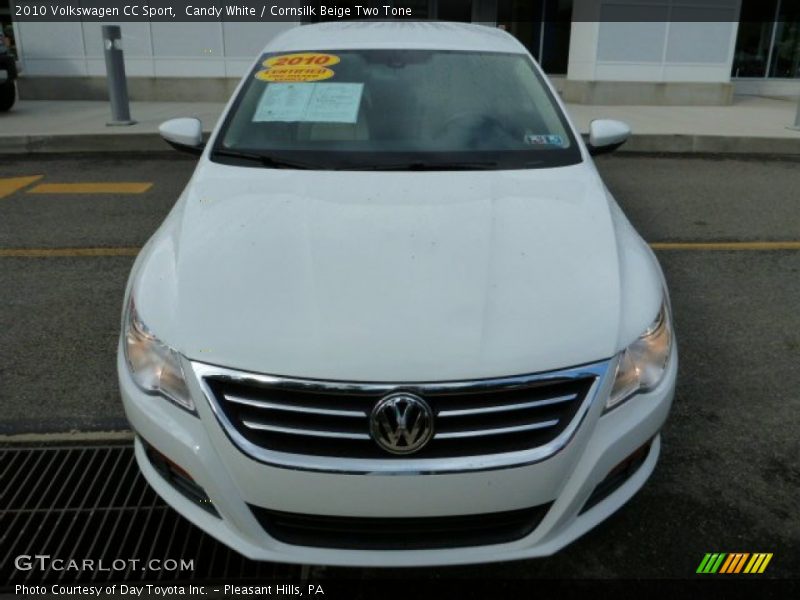 Candy White / Cornsilk Beige Two Tone 2010 Volkswagen CC Sport