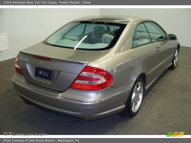 Pewter Metallic / Stone 2004 Mercedes-Benz CLK 500 Coupe