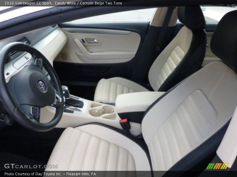 Candy White / Cornsilk Beige Two Tone 2010 Volkswagen CC Sport