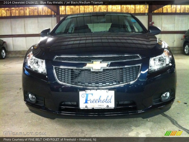 Blue Ray Metallic / Jet Black/Medium Titanium 2014 Chevrolet Cruze LS