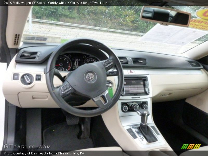 Candy White / Cornsilk Beige Two Tone 2010 Volkswagen CC Sport