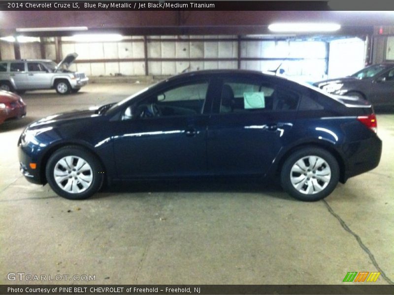 Blue Ray Metallic / Jet Black/Medium Titanium 2014 Chevrolet Cruze LS