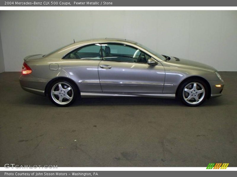 Pewter Metallic / Stone 2004 Mercedes-Benz CLK 500 Coupe