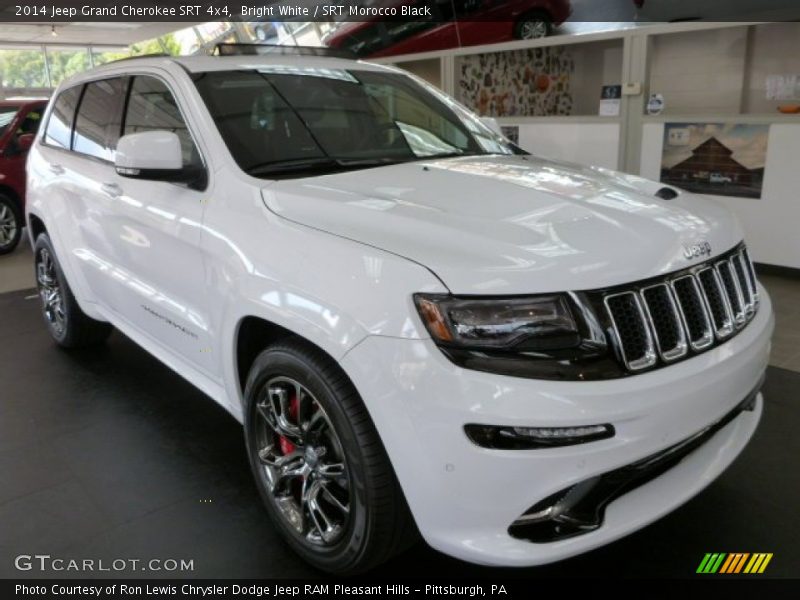 Bright White / SRT Morocco Black 2014 Jeep Grand Cherokee SRT 4x4