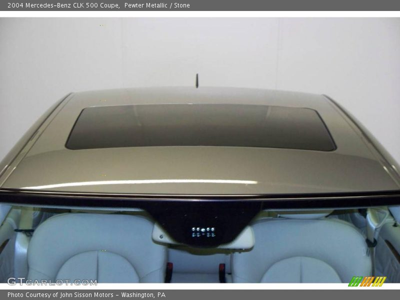 Pewter Metallic / Stone 2004 Mercedes-Benz CLK 500 Coupe