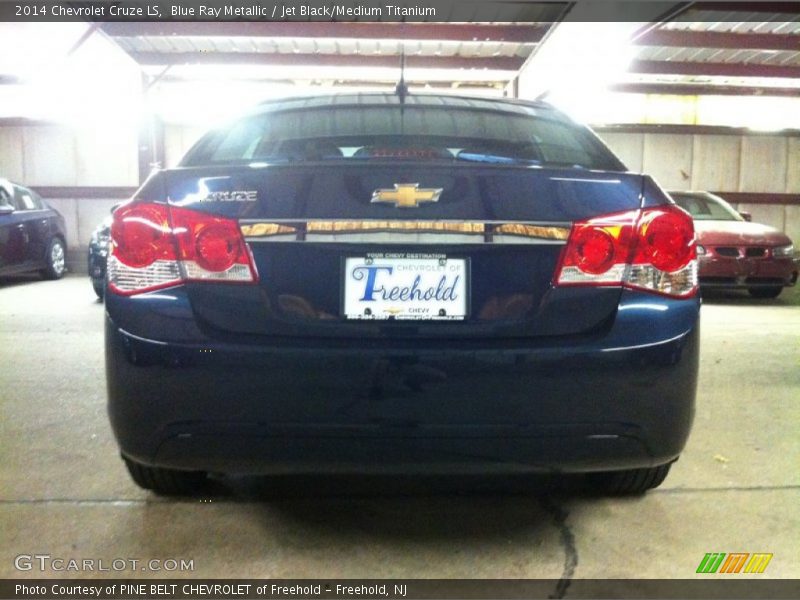 Blue Ray Metallic / Jet Black/Medium Titanium 2014 Chevrolet Cruze LS