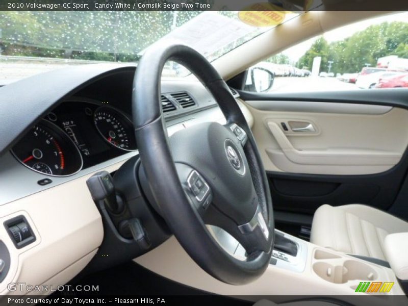 Candy White / Cornsilk Beige Two Tone 2010 Volkswagen CC Sport