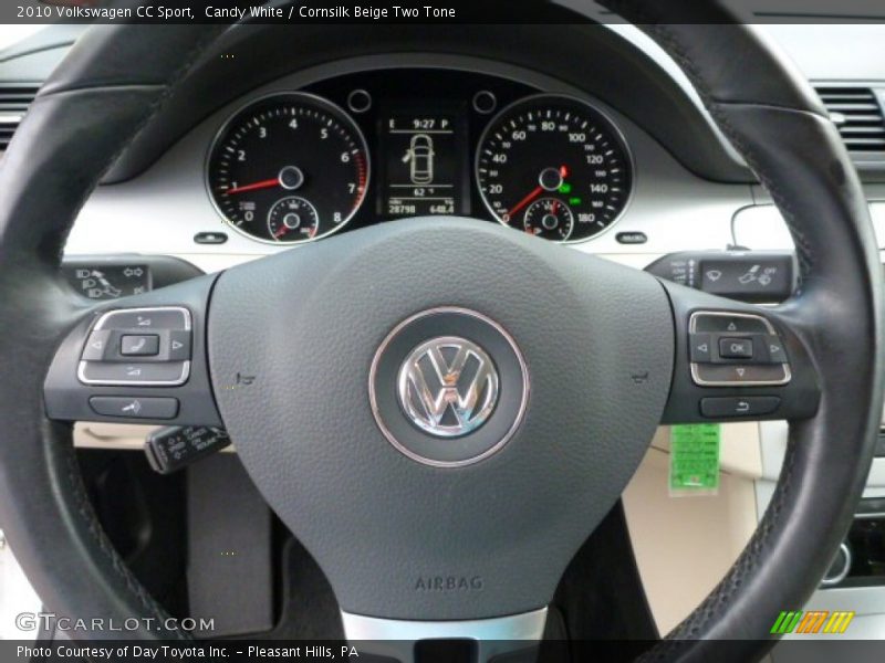 Candy White / Cornsilk Beige Two Tone 2010 Volkswagen CC Sport