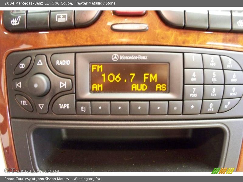 Pewter Metallic / Stone 2004 Mercedes-Benz CLK 500 Coupe