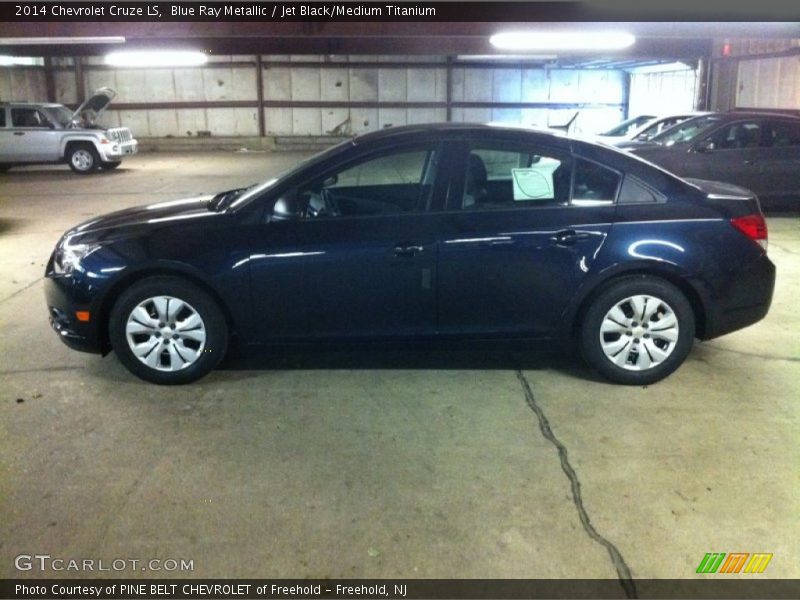 Blue Ray Metallic / Jet Black/Medium Titanium 2014 Chevrolet Cruze LS