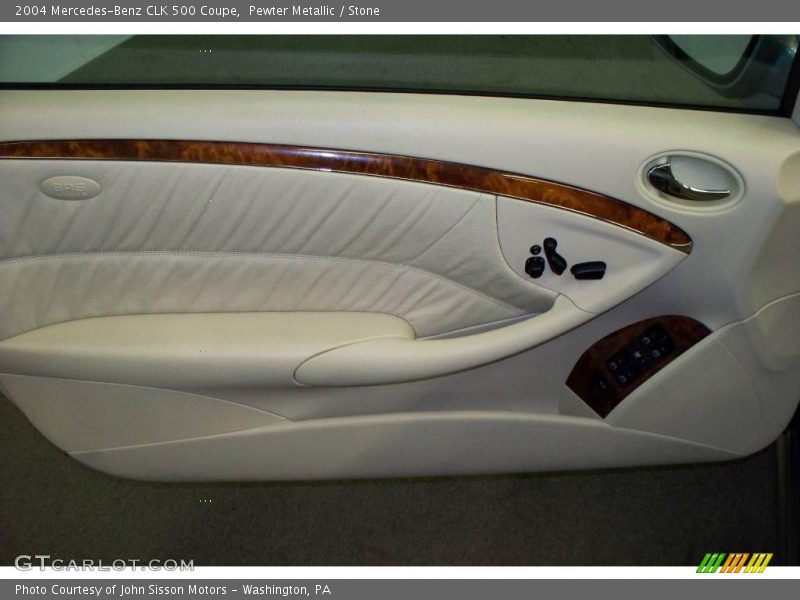 Pewter Metallic / Stone 2004 Mercedes-Benz CLK 500 Coupe
