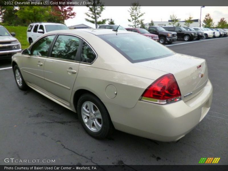 Gold Mist Metallic / Ebony 2012 Chevrolet Impala LS